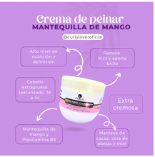 Cargar imagen en el visor de la galería, Crema para peinar mantequilla de mango Curly Lovers