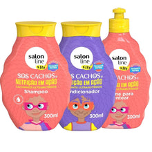 Cargar imagen en el visor de la galería, Salon line Crema para peinar  Kids SOS Cachos Nutrición 300ml
