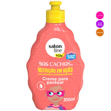 Cargar imagen en el visor de la galería, Salon line Crema para peinar  Kids SOS Cachos Nutrición 300ml
