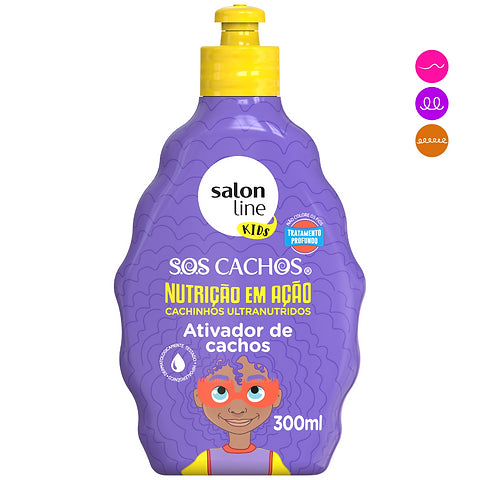 Salon Line Activador para peinar Kids SOS Cachos Nutrición 300ml