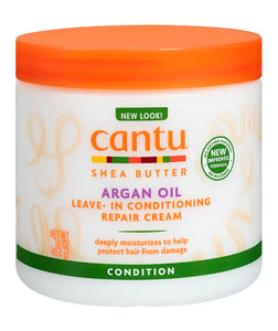 Cantu - Leave-in Argan Oil, Crema sin Enjuague con Aceite de Argán 453gr